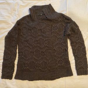 Handknit cardigan sweater jacket